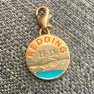 Sterling silver H.D. Charm from Redding,CA